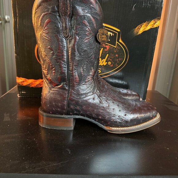 Dan Post Men's Alamosa Square Toe Boot - Black Cherry - Picture 3 of 7